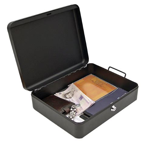 metal box with padlock|lockable metal document box.